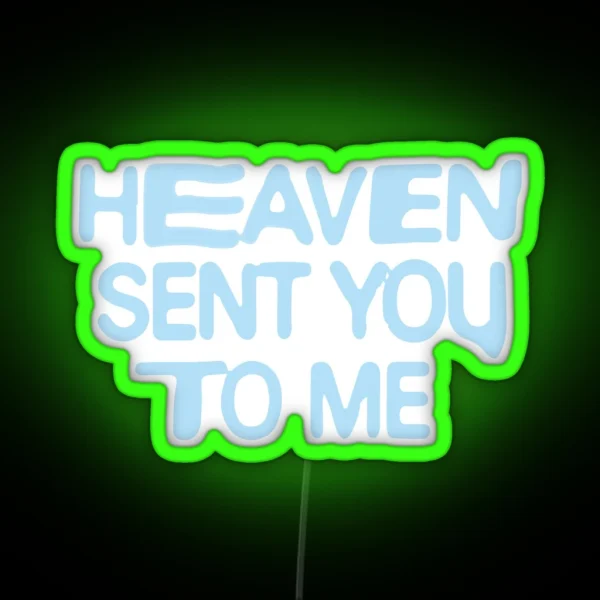 Positions Heaven Lyrics RGB Neon Sign