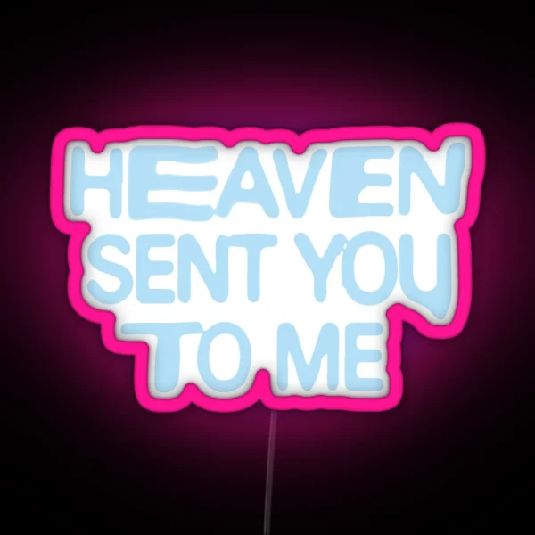 Positions Heaven Lyrics RGB Neon Sign