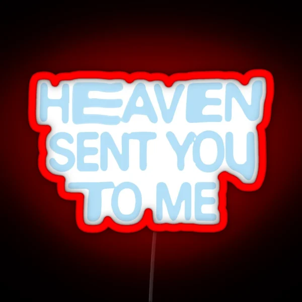 Positions Heaven Lyrics RGB Neon Sign