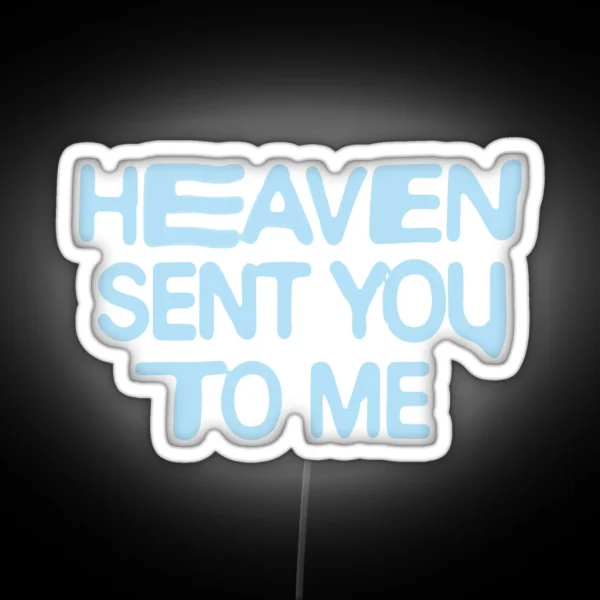 Positions Heaven Lyrics RGB Neon Sign