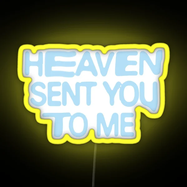 Positions Heaven Lyrics RGB Neon Sign
