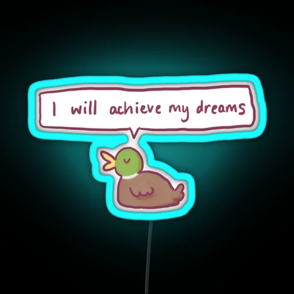 Positive Duck RGB Neon Sign