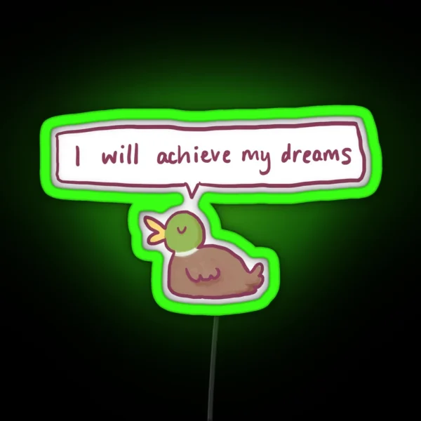 Positive Duck RGB Neon Sign