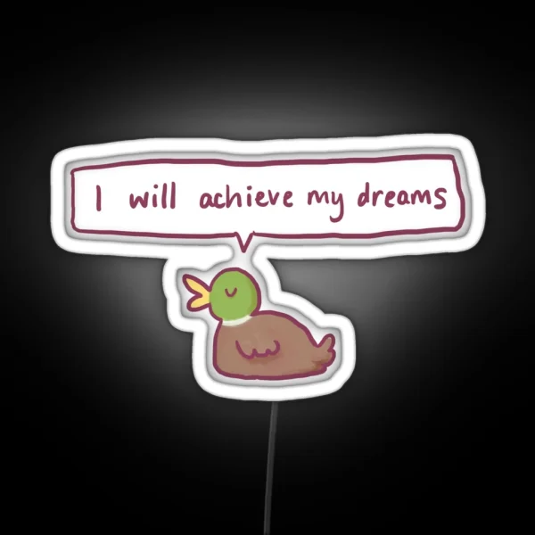 Positive Duck RGB Neon Sign