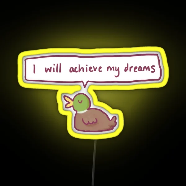 Positive Duck RGB Neon Sign