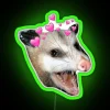 Vibrant possum neon sign adds whimsy and fun to decor