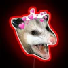 Add a quirky touch with this colorful possum neon sign