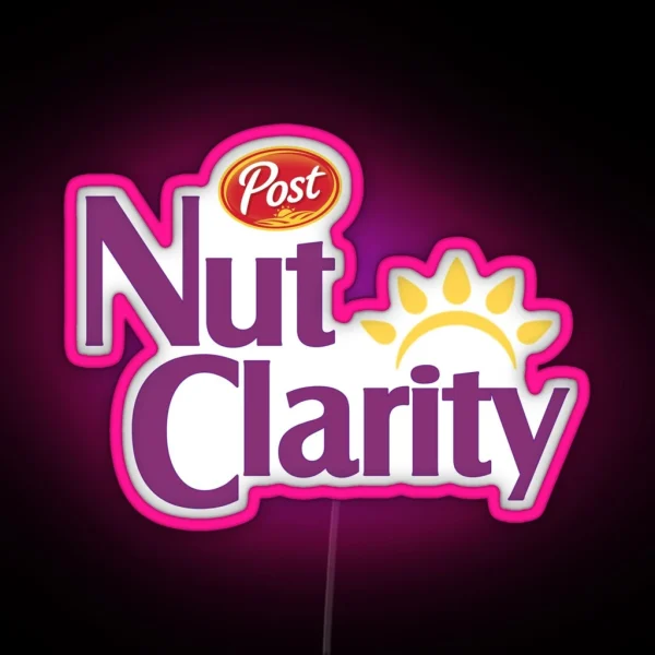 Post Nut Clarity Bran Cereal Logo Parody RGB Neon Sign