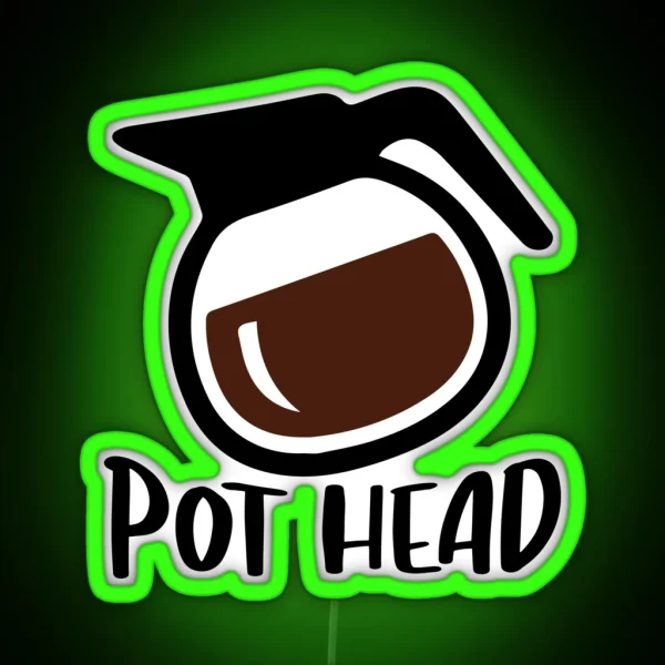 POT HEAD RGB Neon Sign