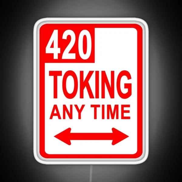 POT SMOKING SIGN RGB Neon Sign
