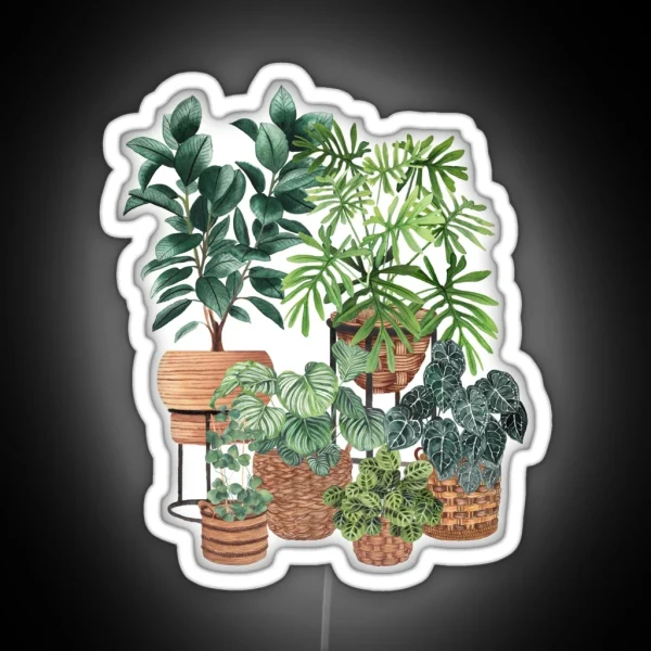 Potted Plants Collection 3 RGB Neon Sign