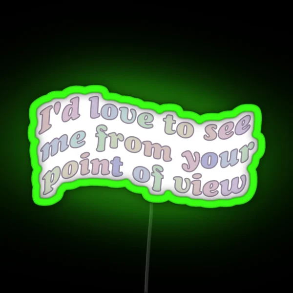 Pov RGB Neon Sign