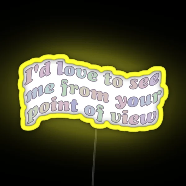 Pov RGB Neon Sign