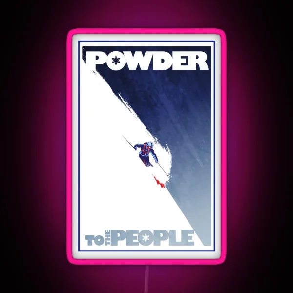 Powder To The People RGB Neon Sign