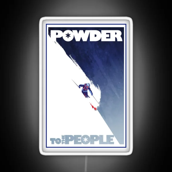 Powder To The People RGB Neon Sign