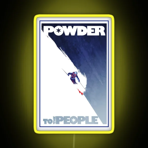 Powder To The People RGB Neon Sign