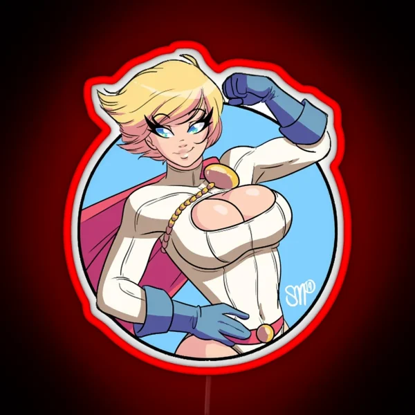 Power Girl RGB Neon Sign