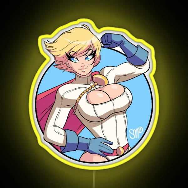 Power Girl RGB Neon Sign