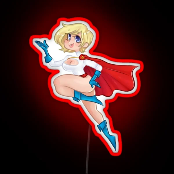 Power Girl RGB Neon Sign