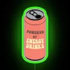 Vibrant powered by energy drinks RGB neon wall art decoration