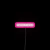 Vibrant LED powered rgb neon sign with dynamic color effects.