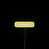 Colorful digital neon sign display with customizable powered RGB lighting.