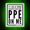 Eye-catching Personal Protective Equipment PPE logo neon signage decoration accent light