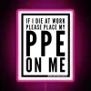 Personalized PPE compliant safety led with vibrant multicolor RGB neon glow