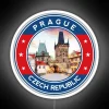 Prague-inspired Charles Bridge LED light decoration with vibrant colorful design