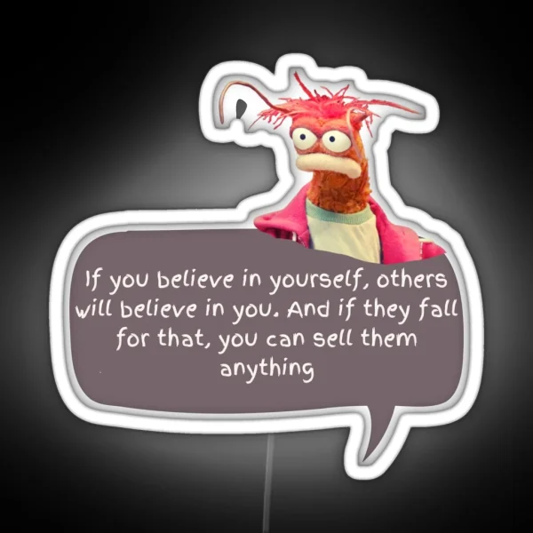 Prawn Led Perfect For Meme Lovers And Muppet Fans RGB Neon Sign