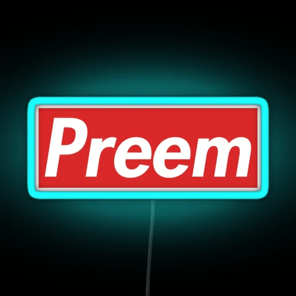 Preem RGB Neon Sign