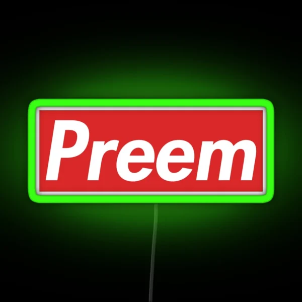 Preem RGB Neon Sign