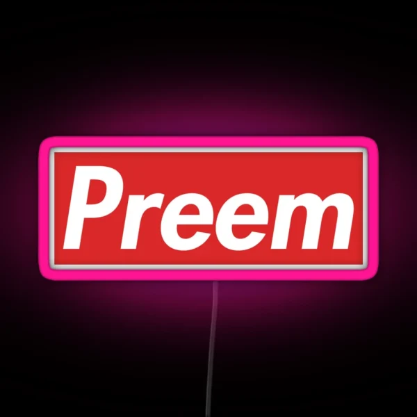 Preem RGB Neon Sign