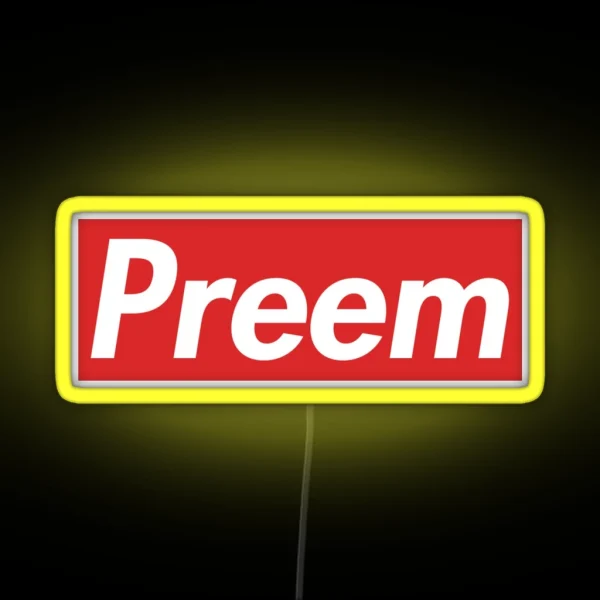 Preem RGB Neon Sign