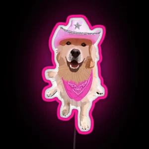 Preppy Dog RGB Neon Sign