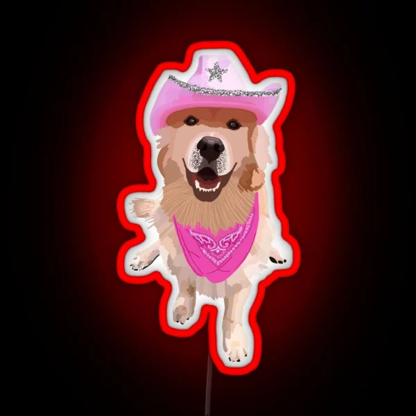 Preppy Dog RGB Neon Sign