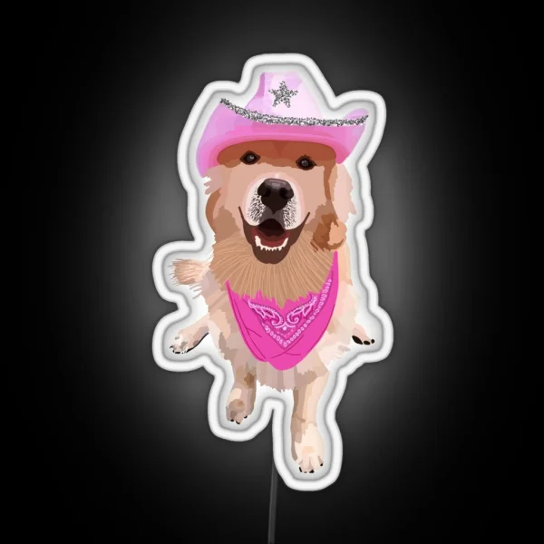 Preppy Dog RGB Neon Sign