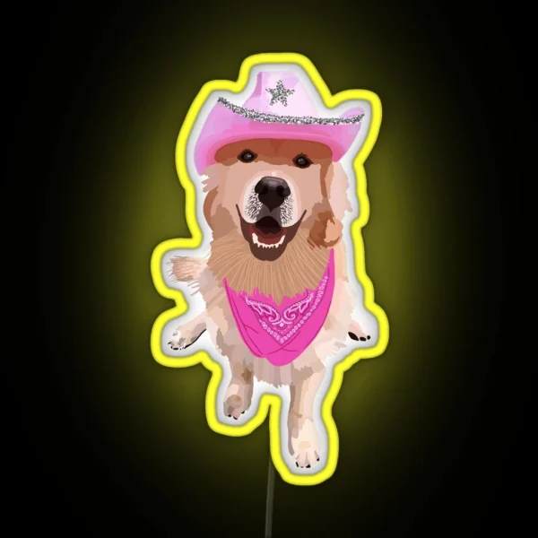 Preppy Dog RGB Neon Sign