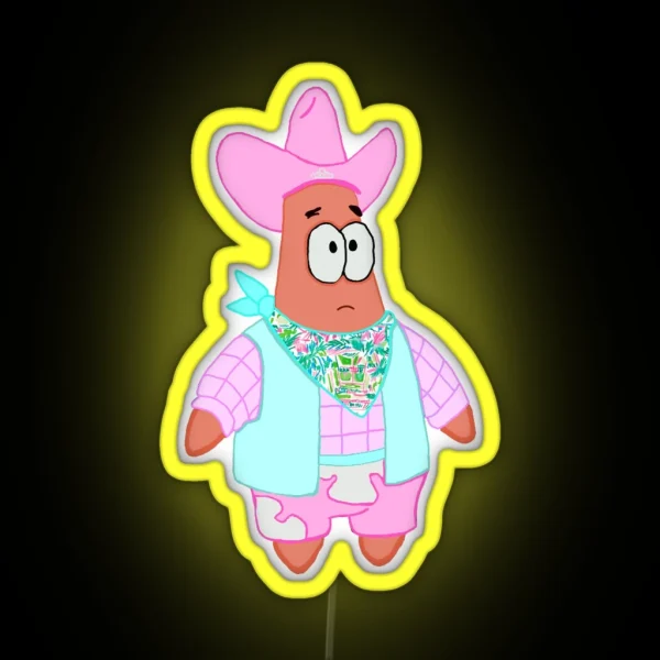 PREPPY PATRICK RGB Neon Sign