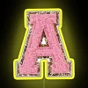 Customizable RGB LED neon sign with pink preppy varsity lettering