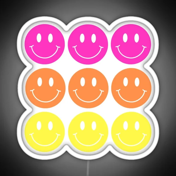 Preppy Smiley Led RGB Neon Sign