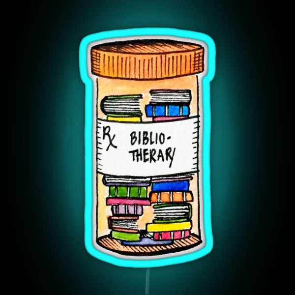 Prescription For Books RGB Neon Sign