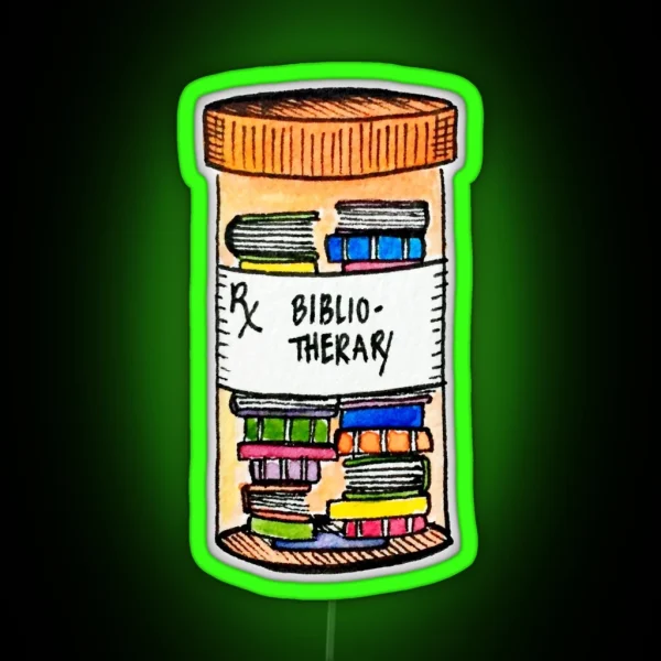 Prescription For Books RGB Neon Sign