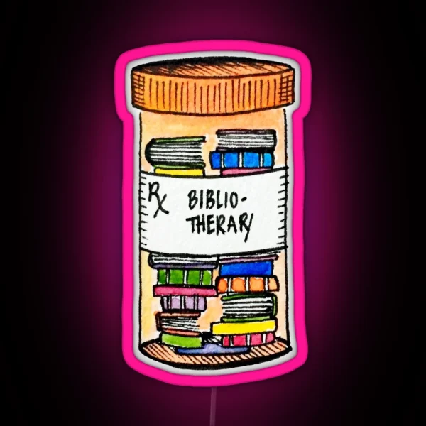 Prescription For Books RGB Neon Sign