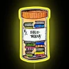 Personalized neon reading light with customizable color RGB settings option