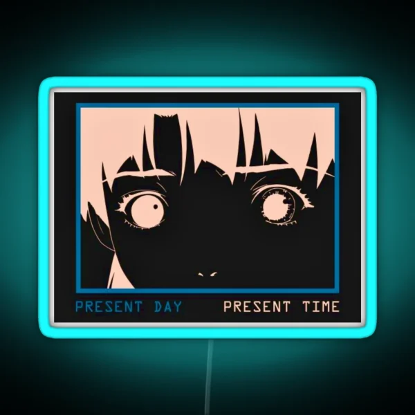 PRESENT DAY PRESENT TIME Serial Experiments RGB Neon Sign