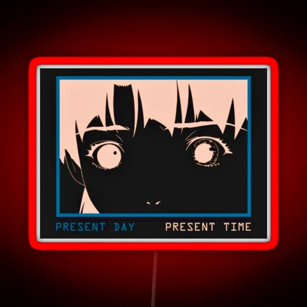PRESENT DAY PRESENT TIME Serial Experiments RGB Neon Sign