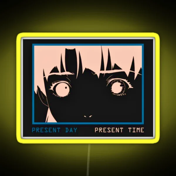 PRESENT DAY PRESENT TIME Serial Experiments RGB Neon Sign