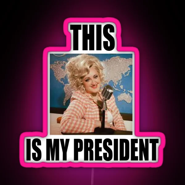 President Brittany Broski RGB Neon Sign