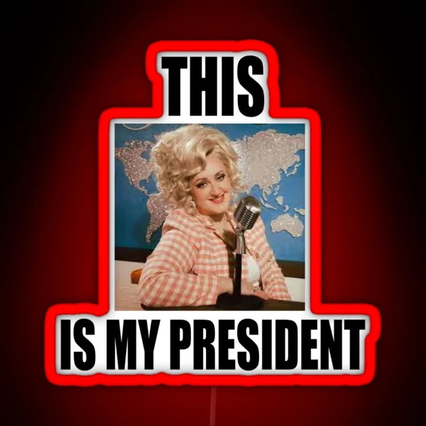 President Brittany Broski RGB Neon Sign